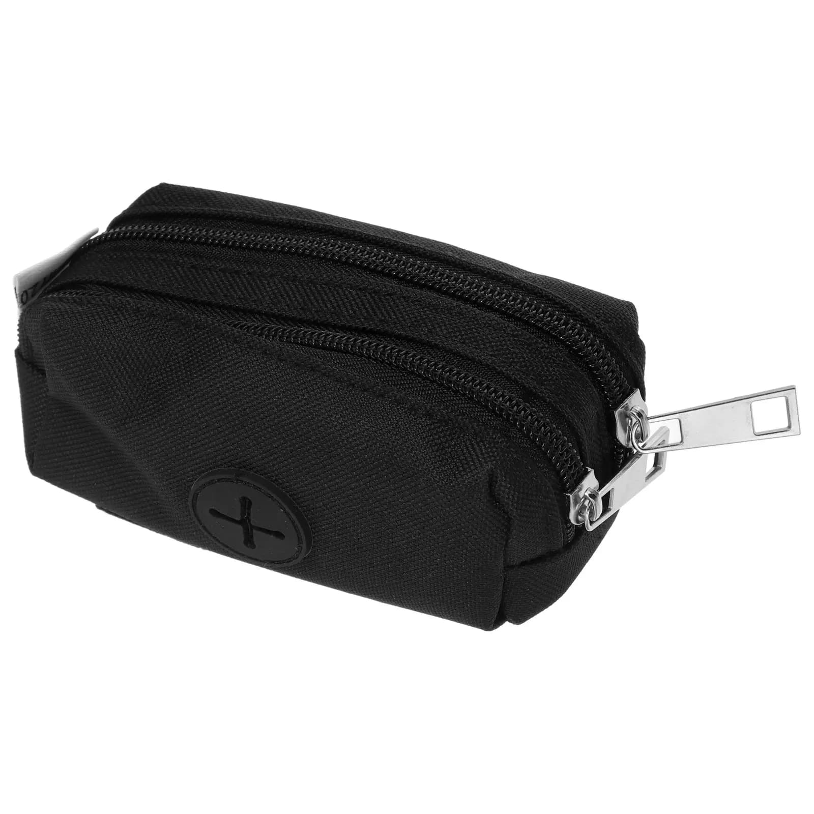 Set Dispenser Sacchetti per Rifiuti Animali in Tessuto Oxford, Porta Sacchetti per Escrementi di Cane da Guinzaglio, Compatto Portatile per Passeggiate all'Aperto, Contenitore per Sacchetti Igienici per Cani