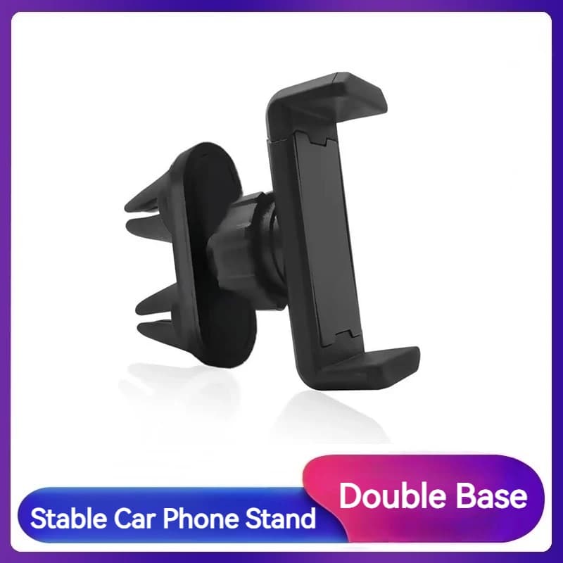 Tongdaytech Universal Car Phone Support Double Base Air Grip Support 360 Degree Rotate Support for Iphone XS 11 12 Pro Max Samsung in Car