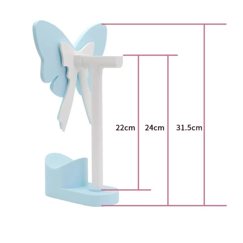 Blue White Bow Earphone Stand Customized PLA Head Mounted Headphone Stand Ergonomic Esports Gaming Headphone Accessories Gift