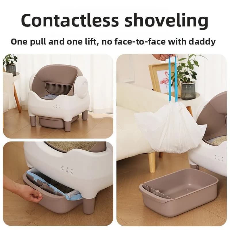 Smart cat litter box automatic cleaning electric cat toilet self-cleaning pet toilet large capacity fat cat free shoveling