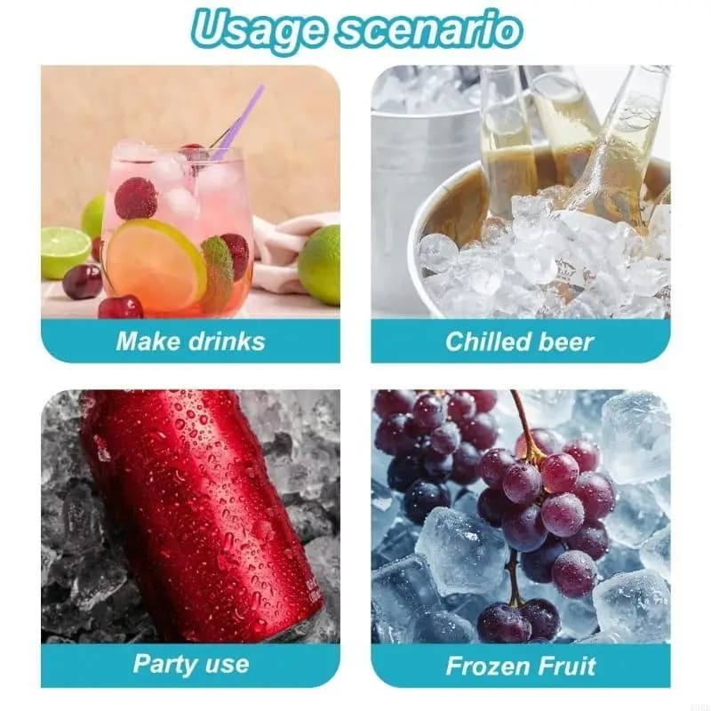 A0KE Bottle Cubette ghiaccio Cubire Maker Silicone Stampo per decorazione bevande