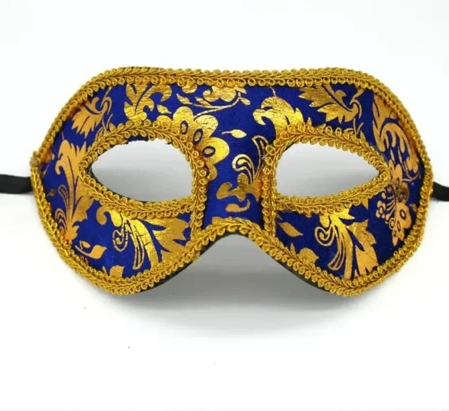 Maschera per travestimento veneziano colorato sexy Maschera per occhi mezza faccia in flanella fantasia di carnevale di ballo di Halloween