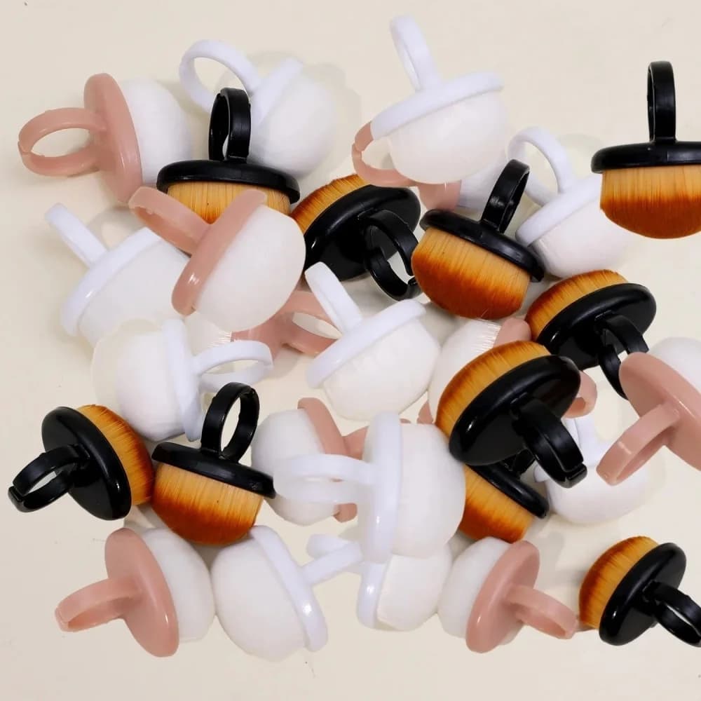 Soft Nail Art Dust Powder Remover Brush For Cleaning Fingernails Beauty Manicure Tools,Ring Nail Dust Brushes Daily Makeup Brush