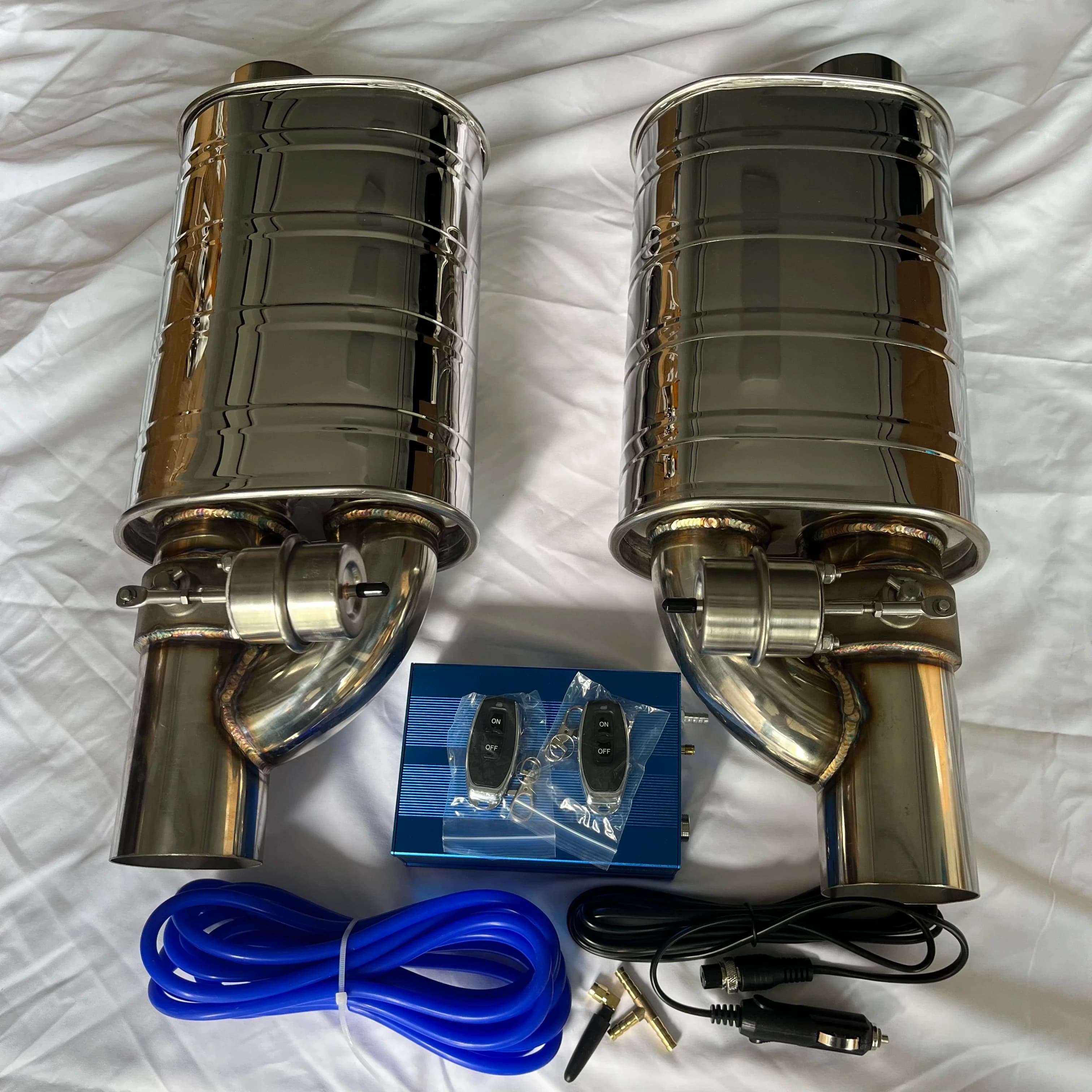 Silenziatore valvola di scarico a vuoto di tipo universale, 51/63/76MM Controller per vuoto doppio telecomando pompa aria sinistra e destra