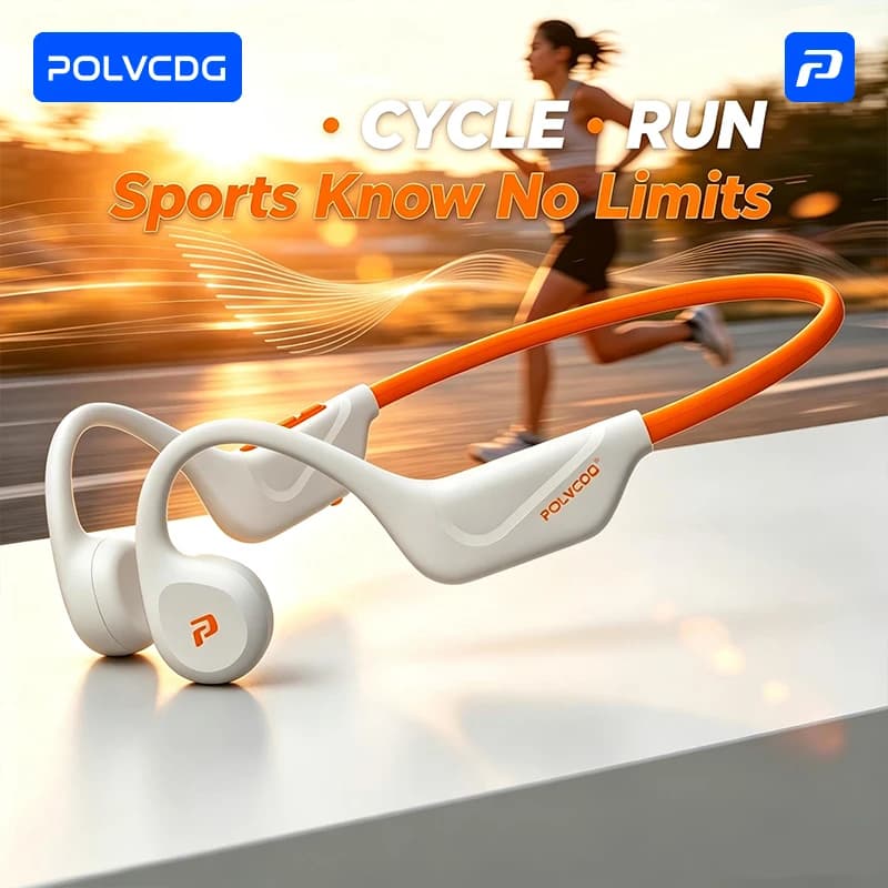 POLVCDG X1 Bluetooth 5.4, Open Headphones for Running and Leisure Sports, Version Without SD Card for Cycling