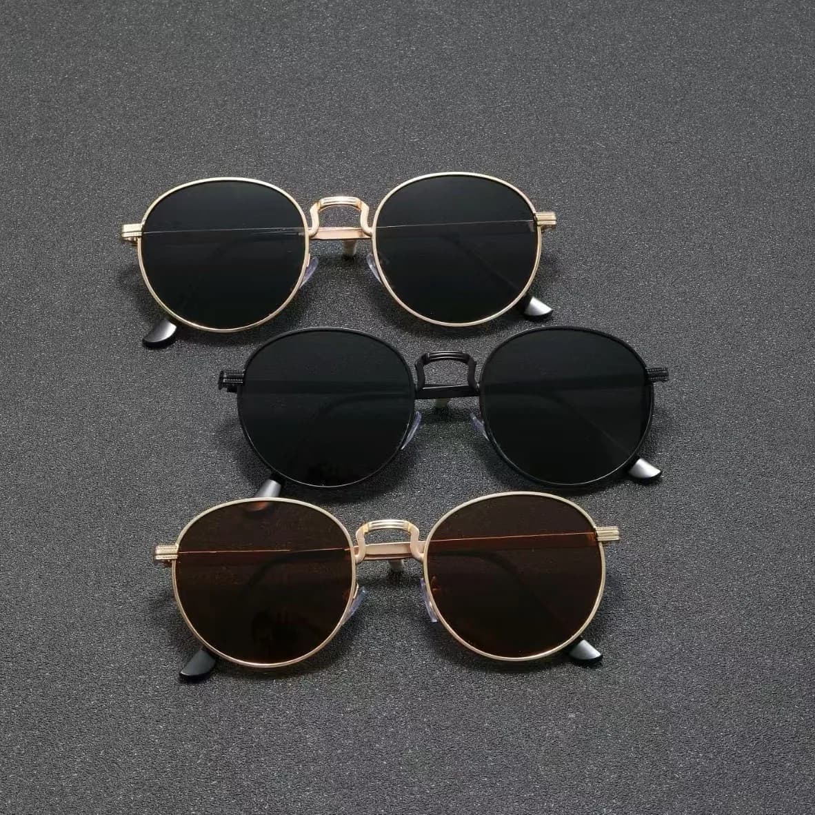 1PCS Retro Oval Narrow Frame Sunscreen Sunglasses for Women New High-End UV Resistant Sun Glasses for Men Metal