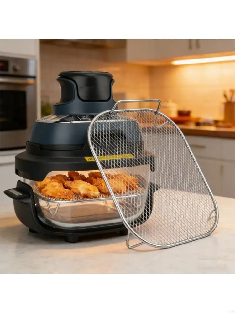 Premium Oil Drain Rack Air Fryers Accessory Metal Texture Perfect for Air Fryers