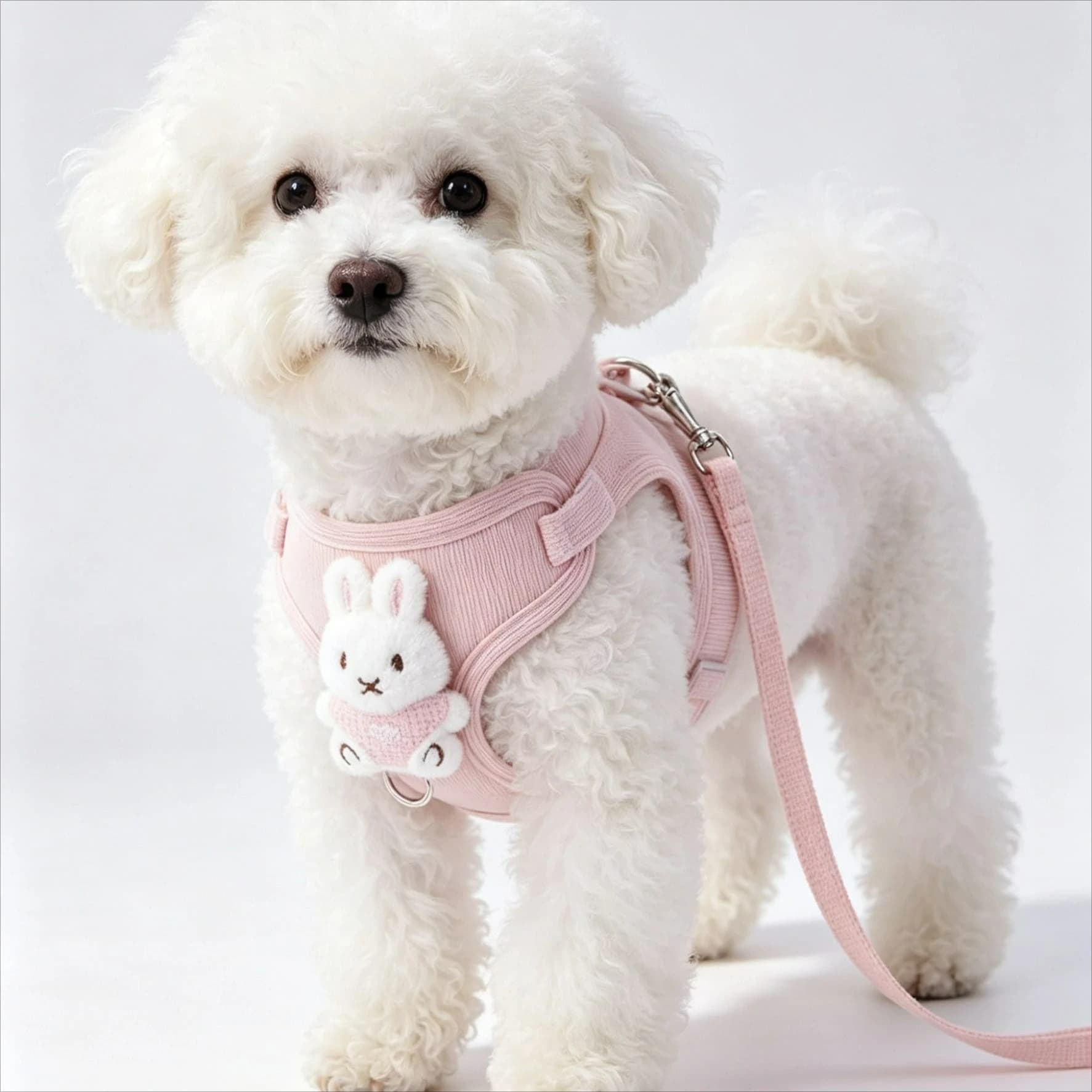 New Cute Pet Collars Cat Harnesses Sets Adjustable Dog Harness for Small Dog Leash Cartoon Out Walking Dog Cat Accessories
