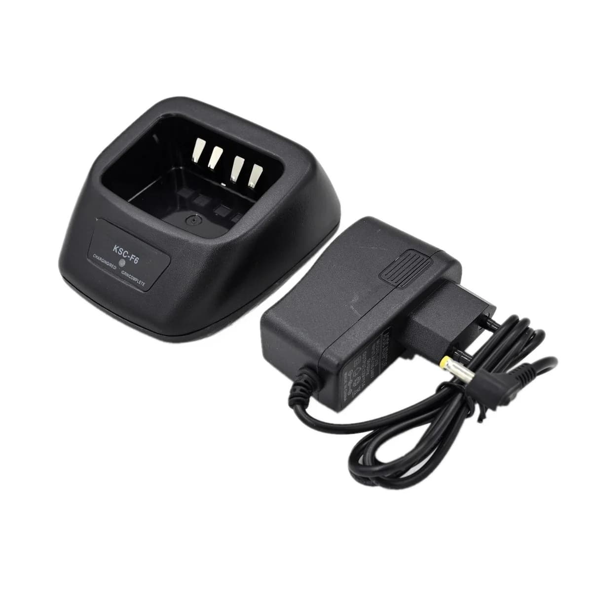 KSC-F6 Desktop Charger with AC Adapter, Charging Dock Compatible with Kenwood TH-F6 TH-F6A TH-F7 TH-F7E Ham Two Way Radio