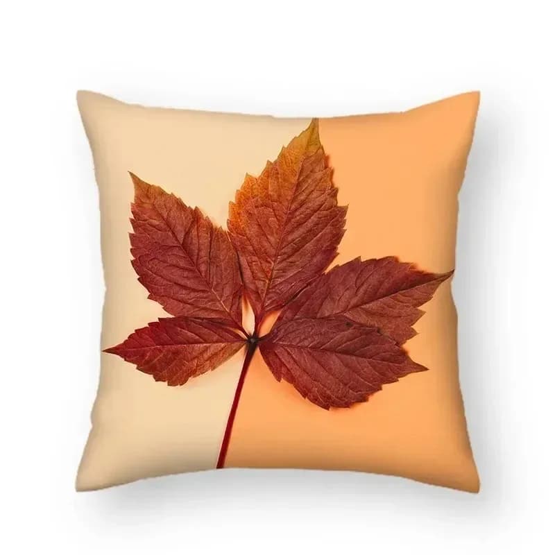 Fodera per cuscino decorativa con motivo a foglie Fodera per cuscino quadrato per divano per auto