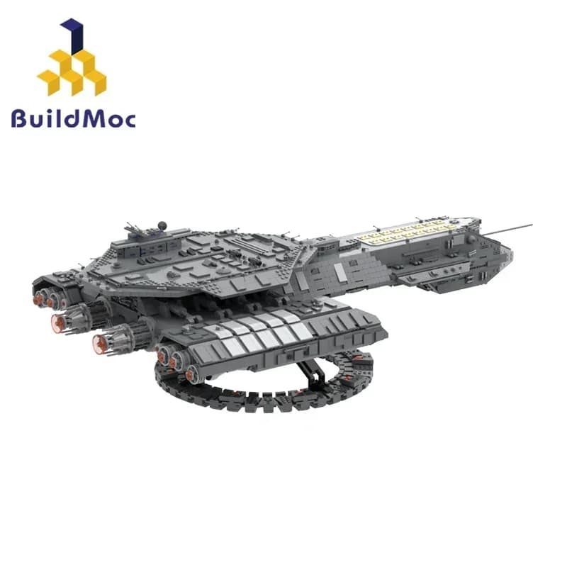 MOC Spazio Interstellar Stargateed SG-1 USS Daedalus Spaceships Flotta Building Blocks Trasporto Dirigibile Modello Display Giocattolo Per Il Capretto