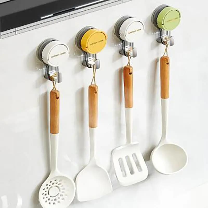 Ganci a ventosa impermeabili e resistenti, 1-3 pezzi, riutilizzabili per porta asciugamani da bagno, appendiabiti e accessori