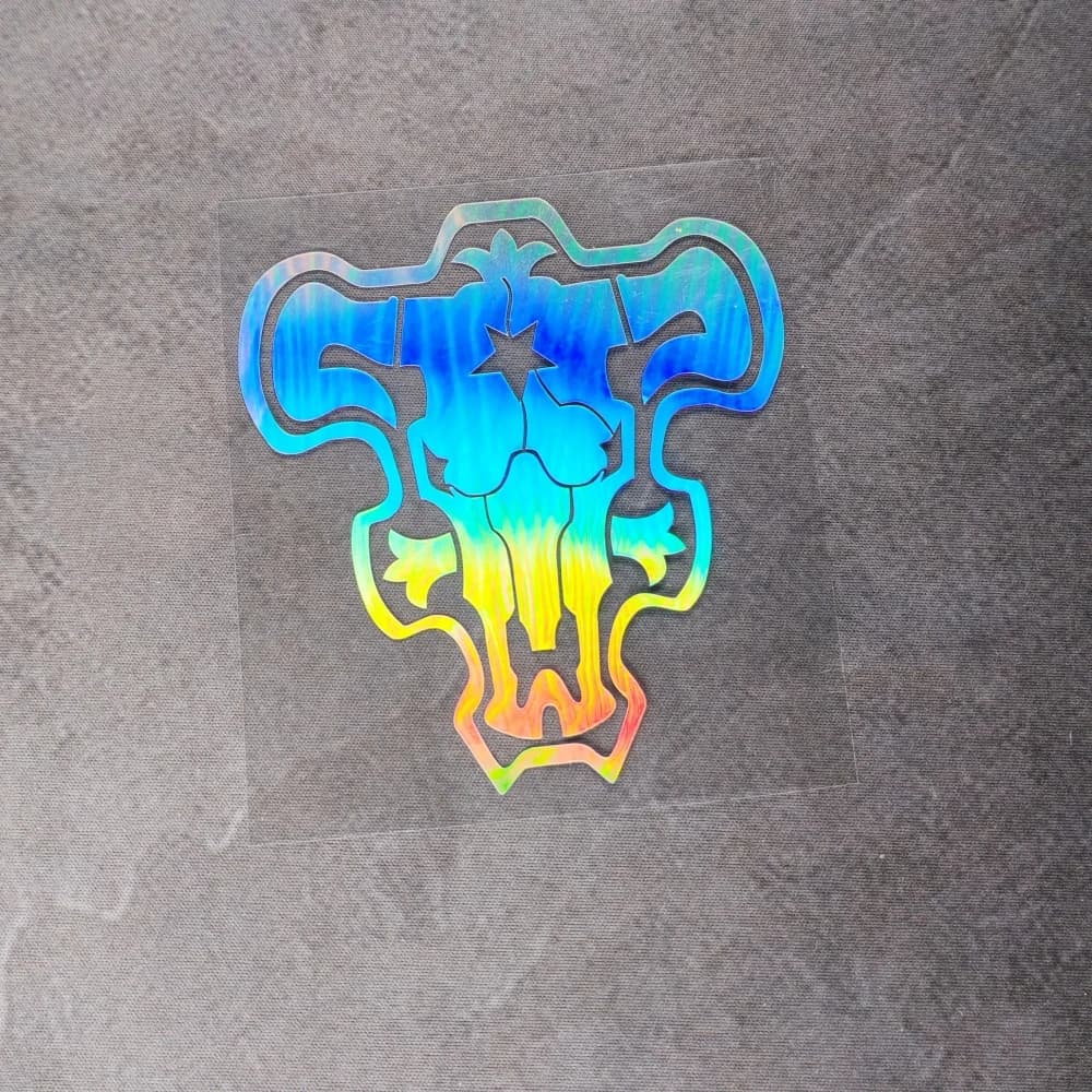 Adesivi per auto Decalcomanie riflettenti olografiche laser trifoglio nero per tappo serbatoio carburante finestra bagagliaio custodia per computer portatile moto