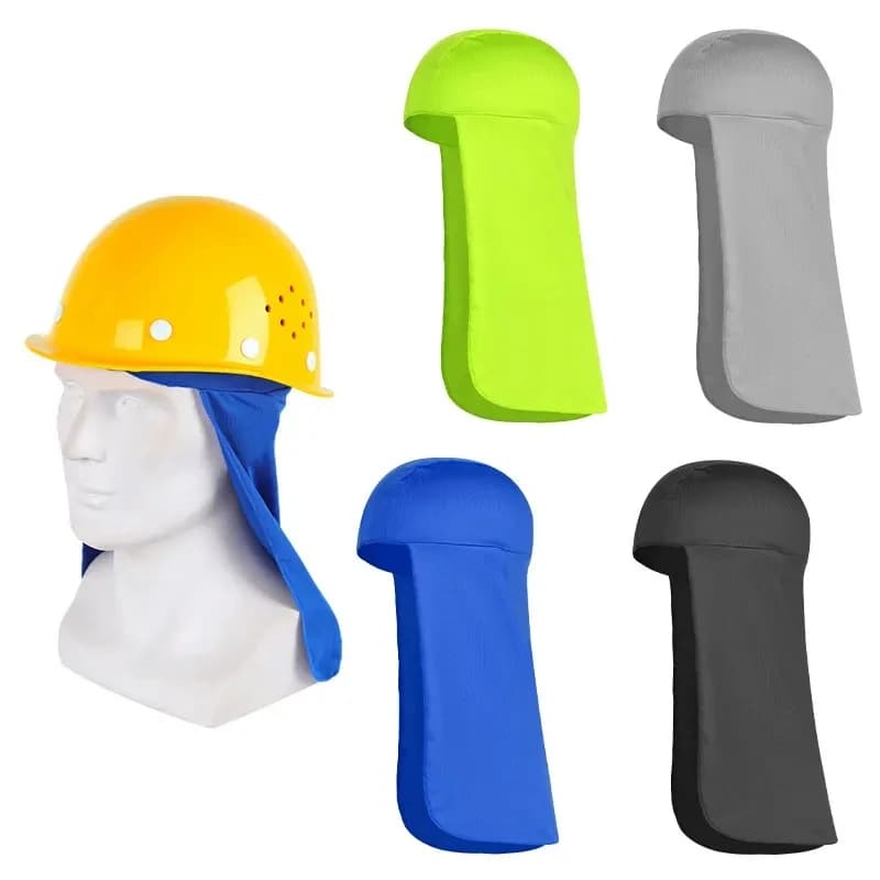 Cappello sportivo estivo con coda lunga, protezione UV, protezione per il collo, pesca, escursionismo, fodera per elmetto protettivo