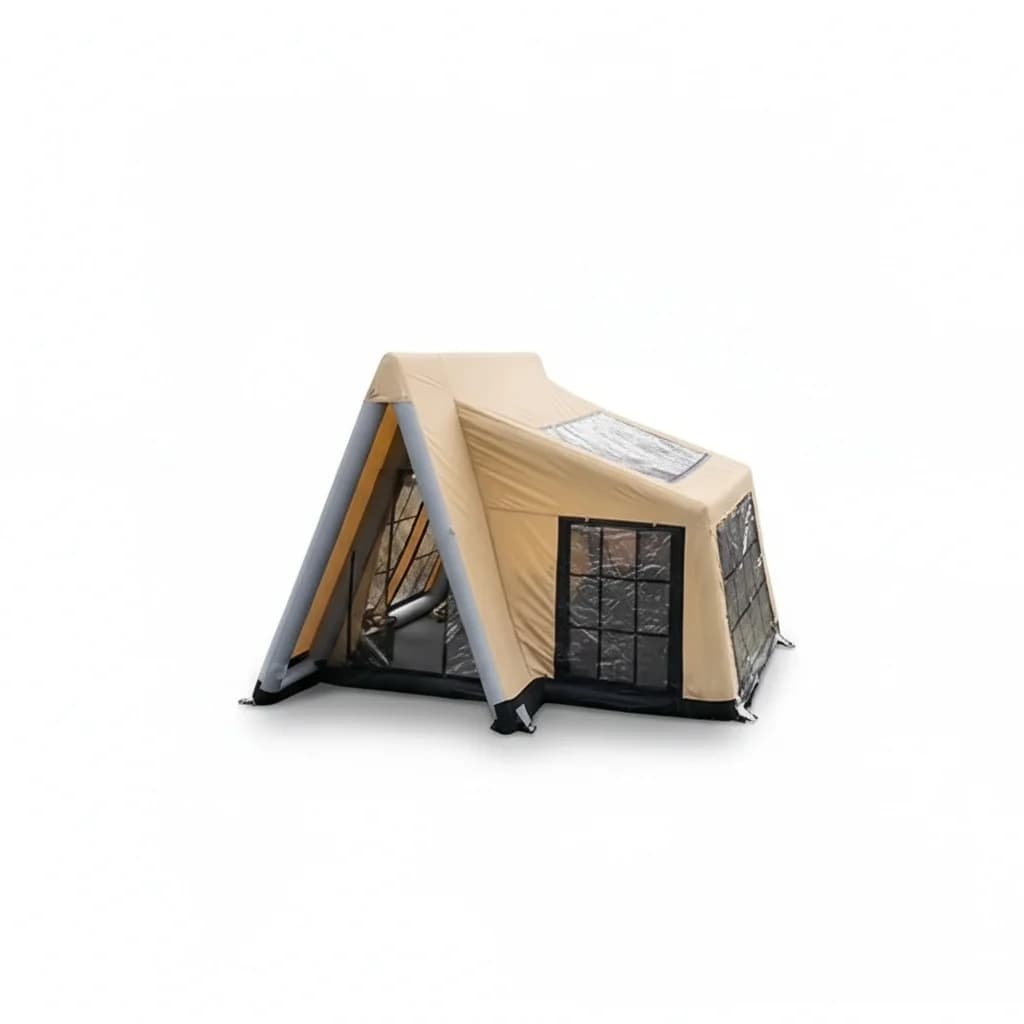 Tenda da campeggio gonfiabile portatile, tenda da viaggio pieghevole per escursioni in famiglia, tenda da campeggio robusta per avventure all'aperto