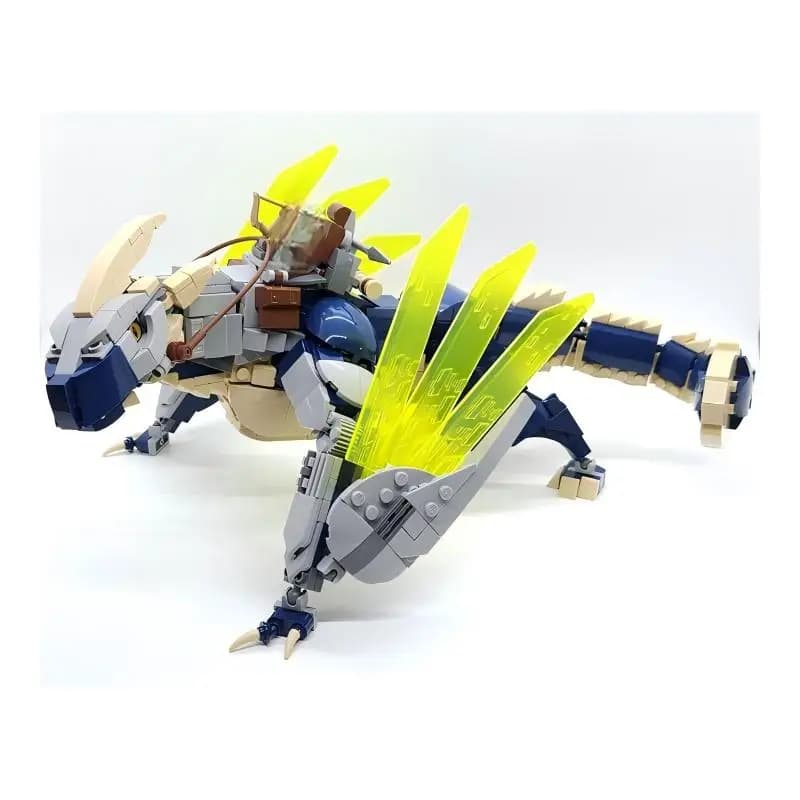 Blocchi da Costruzione Fantasy Mount Beast MOC, Modello di Creatura Simile ai Dinosauri, Kit di Assemblaggio per Adulti, Regalo da Collezione