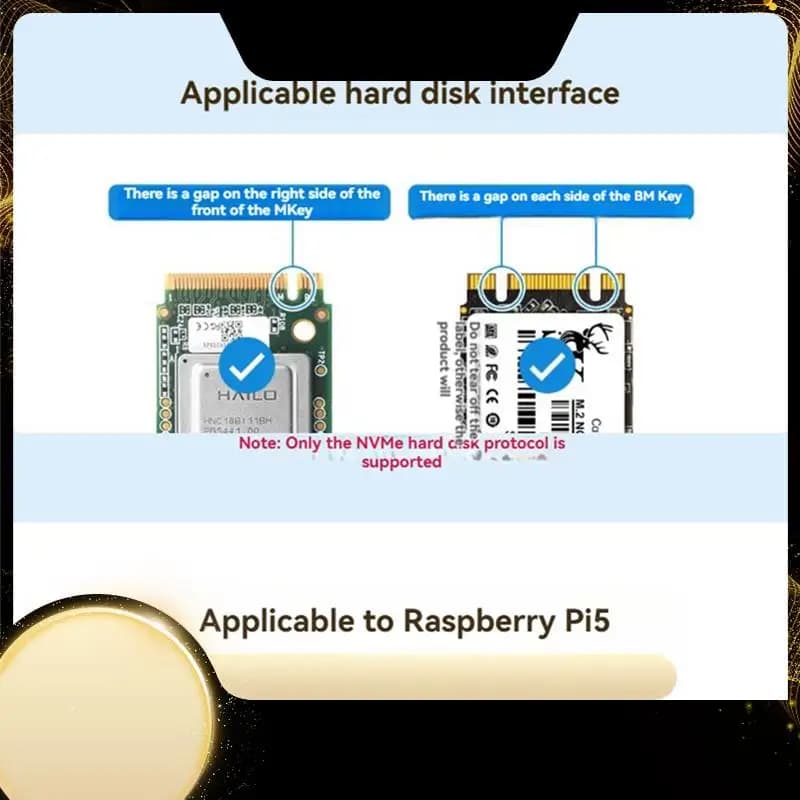 Waveshare supports the Poe expansion card of the Nvme protocol for Raspberry Pi 5 Pcie to M. 2 Adapter M. 2 HAT+ (C) adapter card