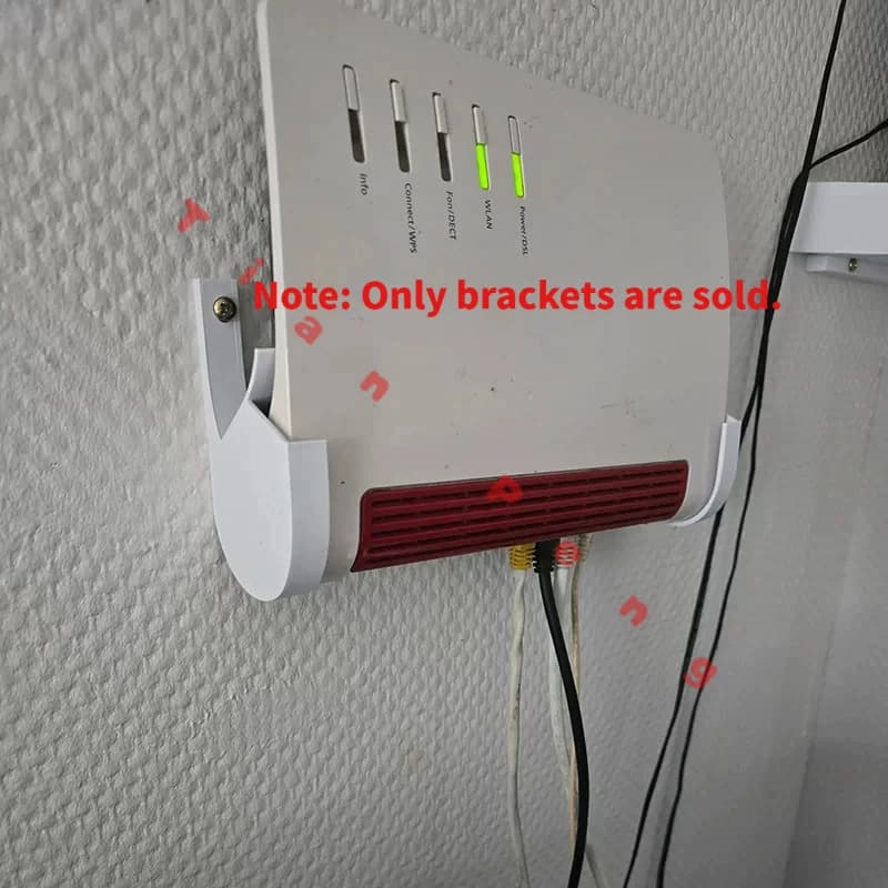 Wall Mount Bracket Tray Anti-Slip Sturdy Space Saving Cable Management Anti-Vibration For AVM FritzBox 7590 AX