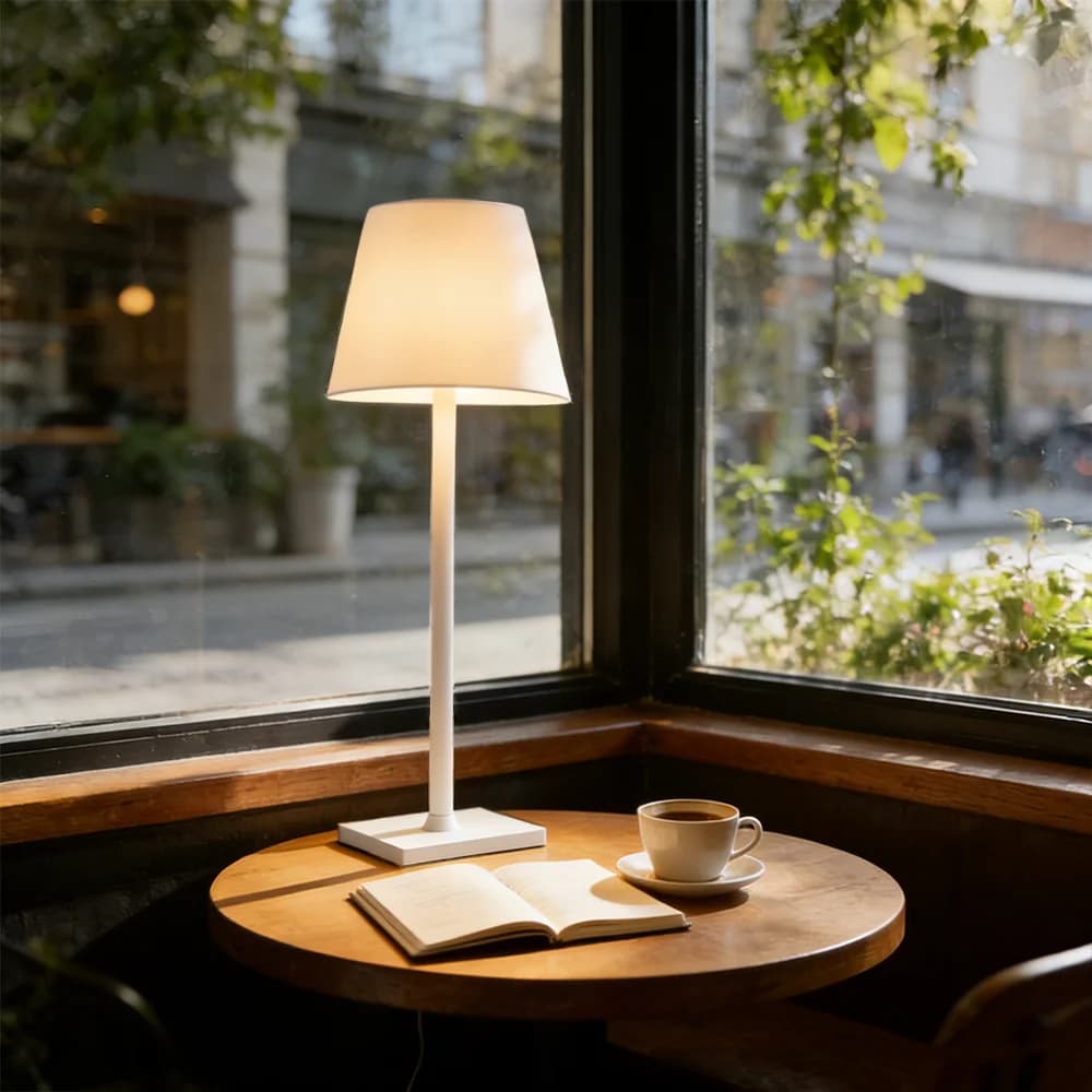 Lampada da tavolo a fungo Lampada da lettura ricaricabile a LED Lampada da scrivania per protezione degli occhi per la decorazione della sala studio Luce d'atmosfera Regalo da comodino