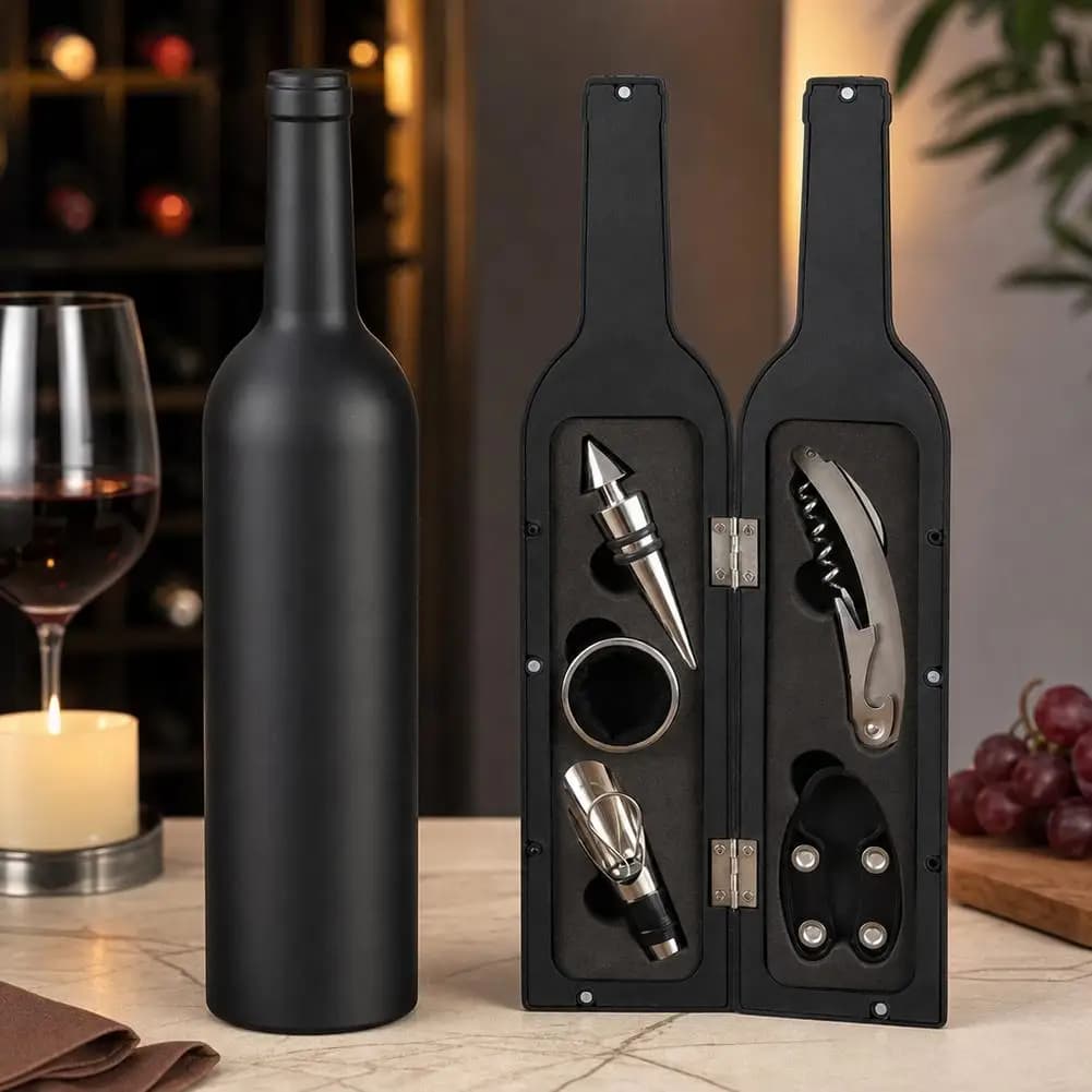 Bottle Opener Gift Box 5pcs Wine Tool Set High-End Set Tool Bottle Opener Wine For Wine Lovers Bar Accessories