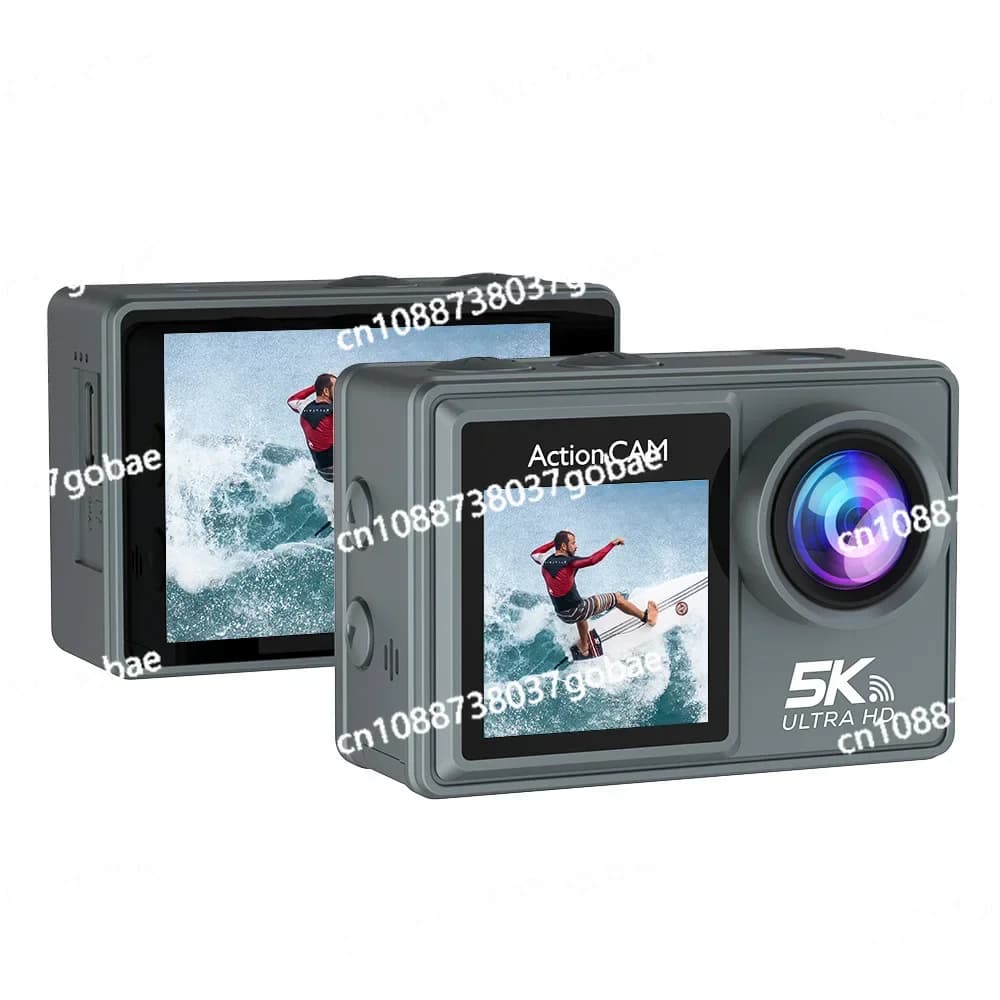 Action camera 5K 4K anti-shake wifi ad alta definizione pesca all'aperto tiro senza fili ciclismo fotocamera subacquea sommergibile