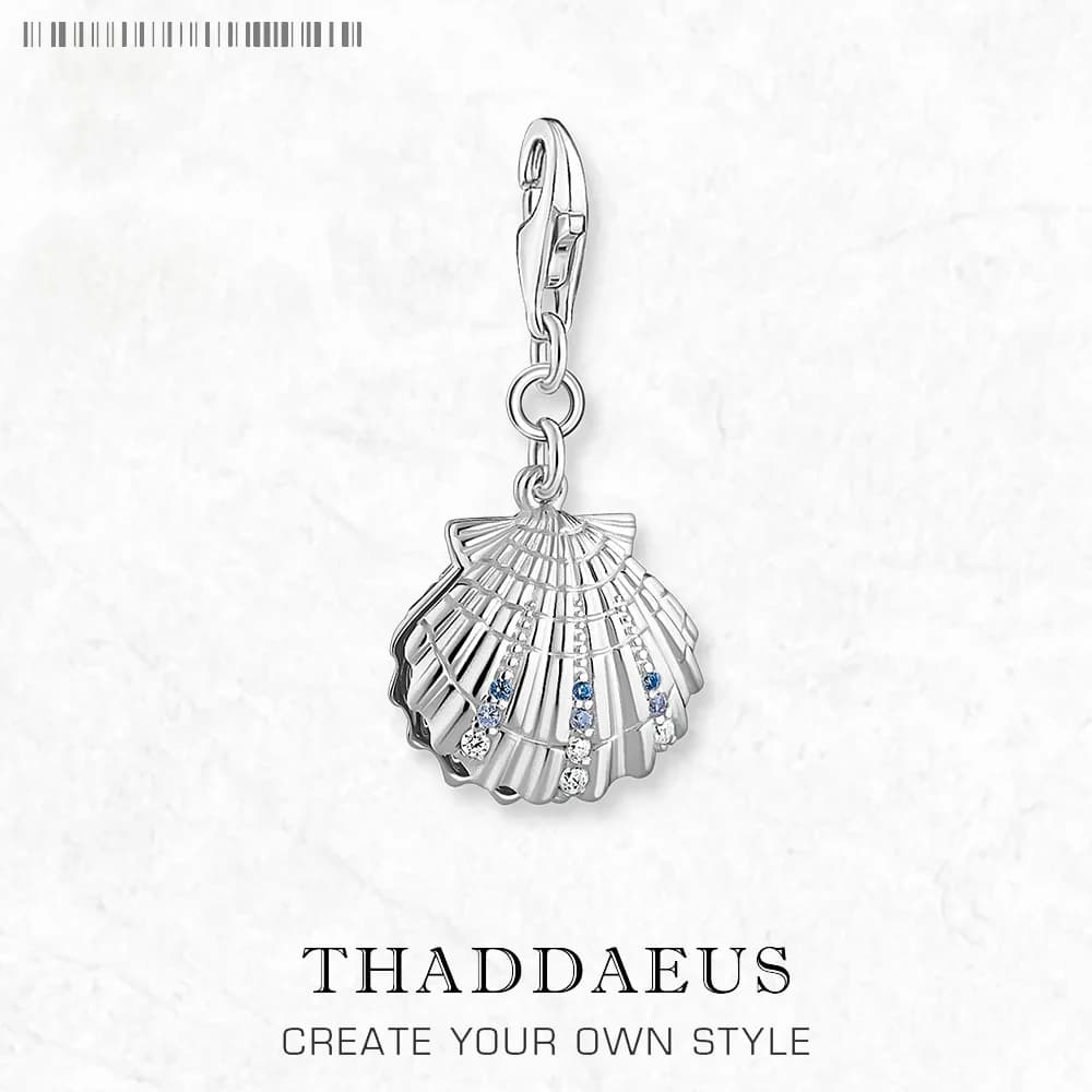 Pendant with sterling silver 925 shell New gift for women Fine jewelry with summer style