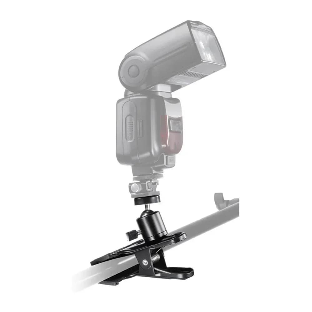 Supporto per Fotocamera, Accessori Professionali per Fotografia, Supporto per Telefono, Supporto per Flash con Testa Girevole a 360 Gradi e Vite Filettata