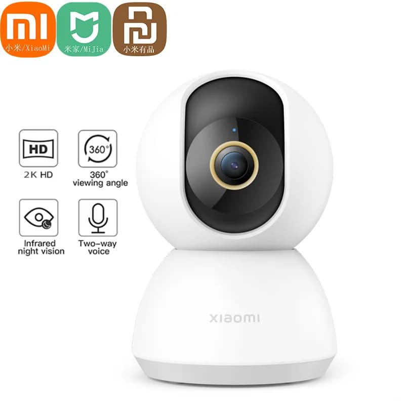 Xiaomi Mijia 1296P Ultra HD 2K Telecamera IP intelligente WiFi Pan-tilt 360 ° Visione notturna del monitor di sicurezza del bambino della webcam video per l'APP MiHome