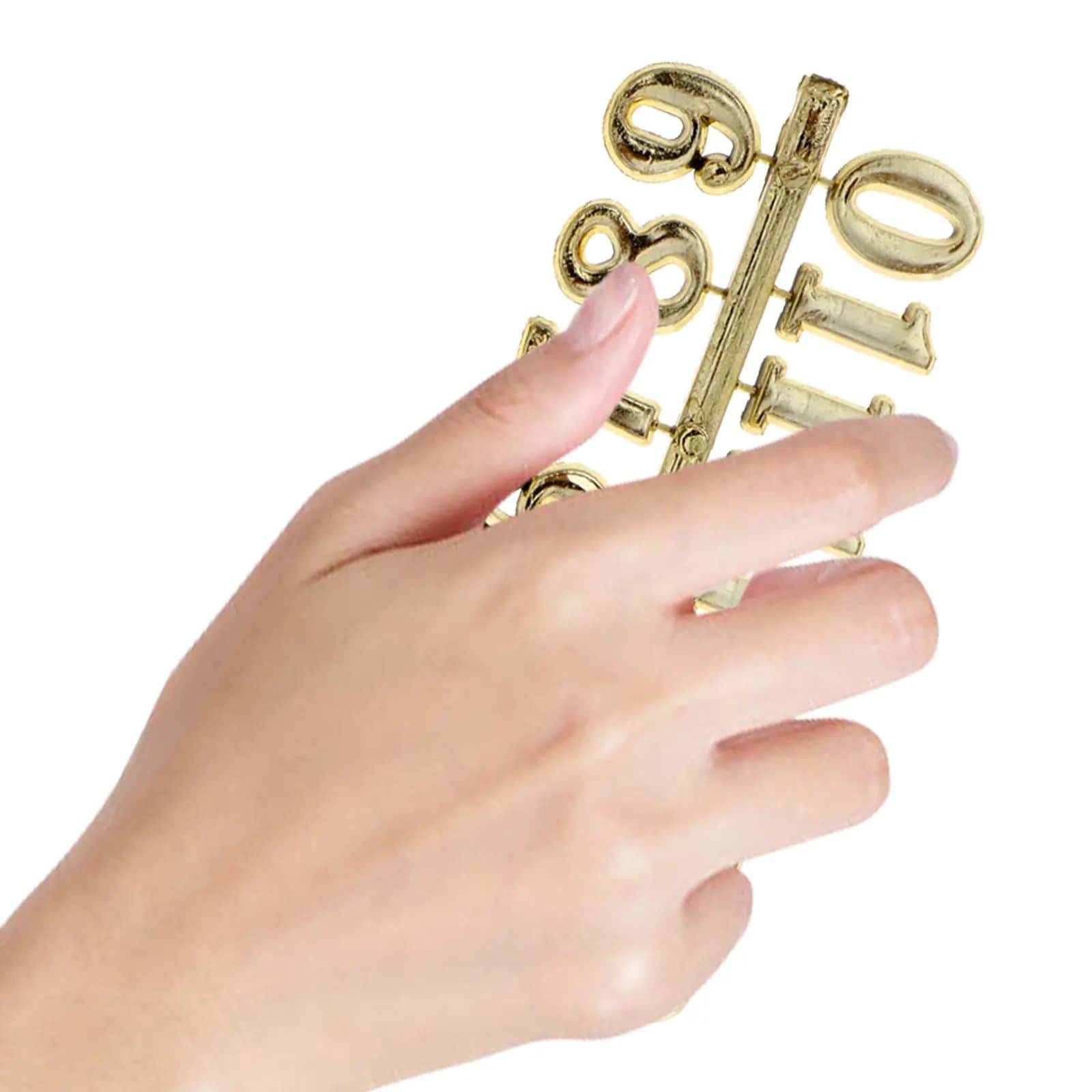 Kit di 12 Numeri per Orologio, Set di Ricambio per Numeri Arabi e Romani, Parti per Riparazione Orologi da Parete in Oro, Argento e Nero