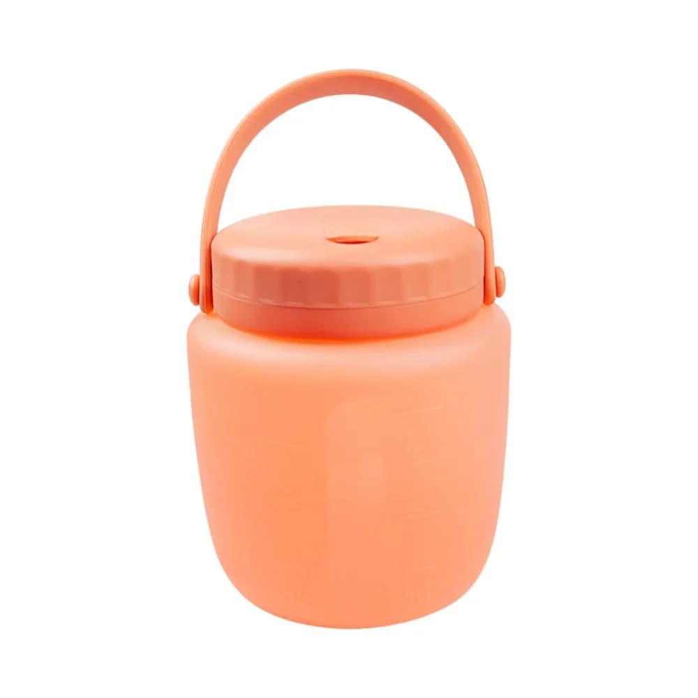 Contenitori in Silicone Ermetici per Alimenti con Manico, Resistenti al Calore, Pieghevoli, Secchio Sigillato, Bicchiere per Bevande e Succhi di Grande Calibro