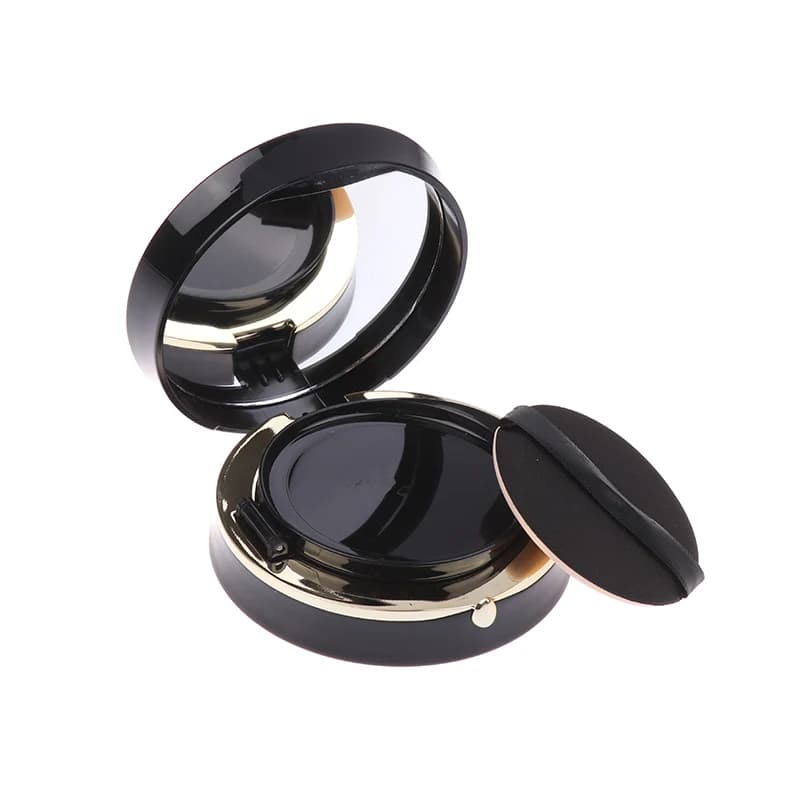 Contenitore Cosmetico Portatile da 15g con Specchio e Spugnetta per Fondotinta e Crema BB Fai-da-Te