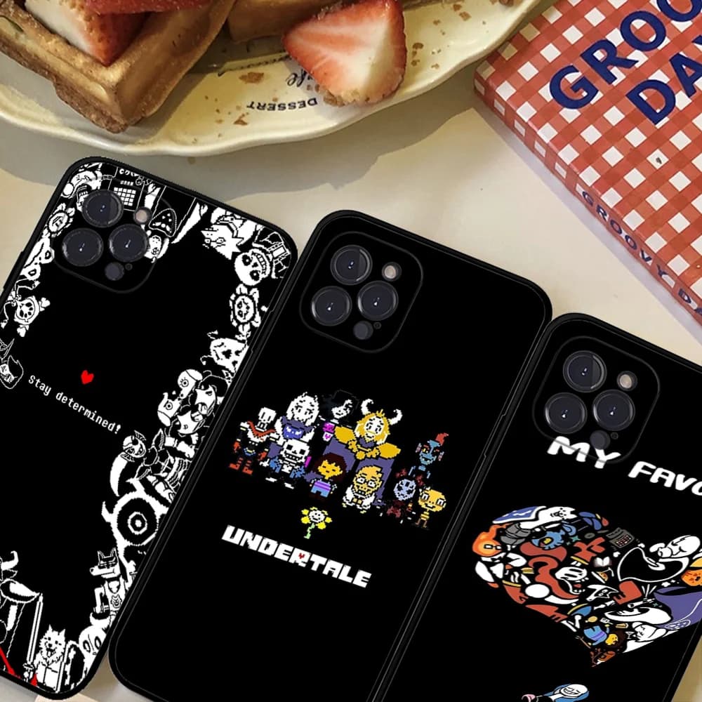 Custodia per telefono U-Undertale per iPhone 16 15 14 11 12 13 Mini Pro XS Max Cover 6 7 8 Plus X Funda Shell