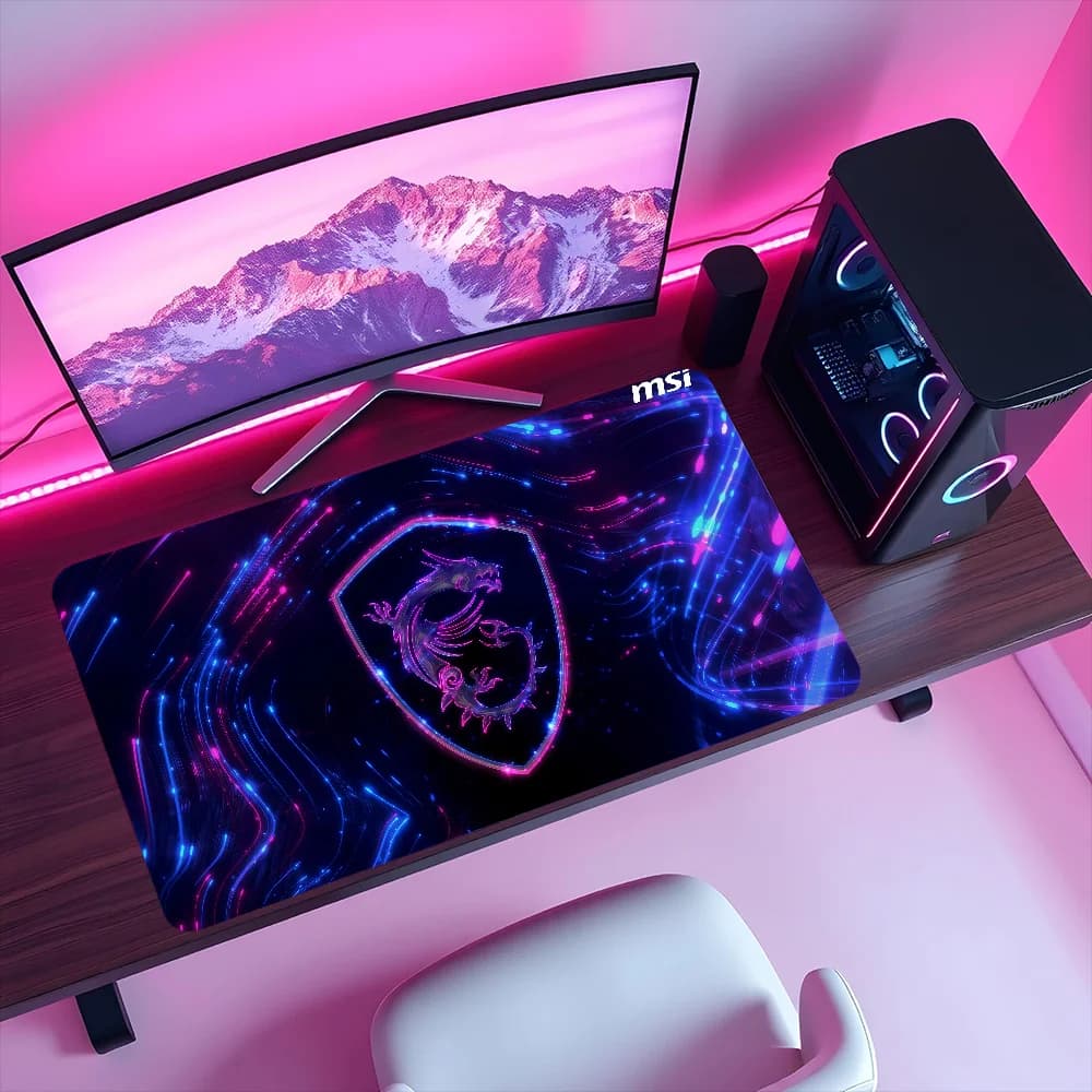 Tappetino per mouse antiscivolo con tecnologia M-MSI Lockedge, per ufficio, studenti, gaming, spesso, grande, per scrittura e gioco