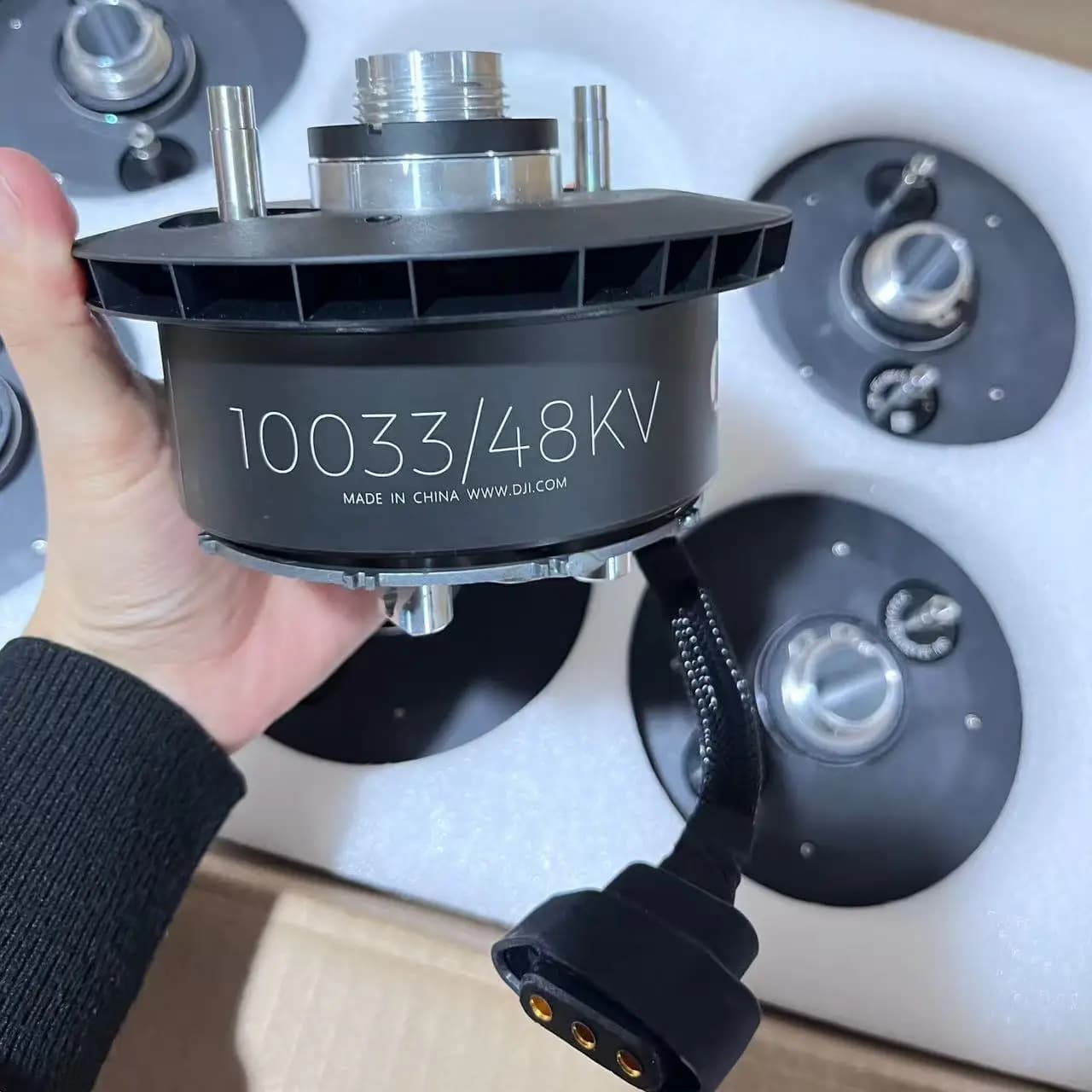 Motore Brushless Potente per Drone Agricolo DJI T50, 4600W, 48/59KV, 100×33/28mm, Statore Motore per UAV di Protezione delle Piante, Nuovo