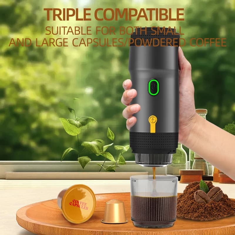 Fully automatic espresso coffee capsule coffee machine for large and small coffee powder coffee machine