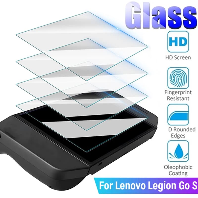 Proteggi schermo in vetro temperato per console di gioco Lenovo Legion Go S Pellicole protettive in vetro antigraffio per Legion Go S
