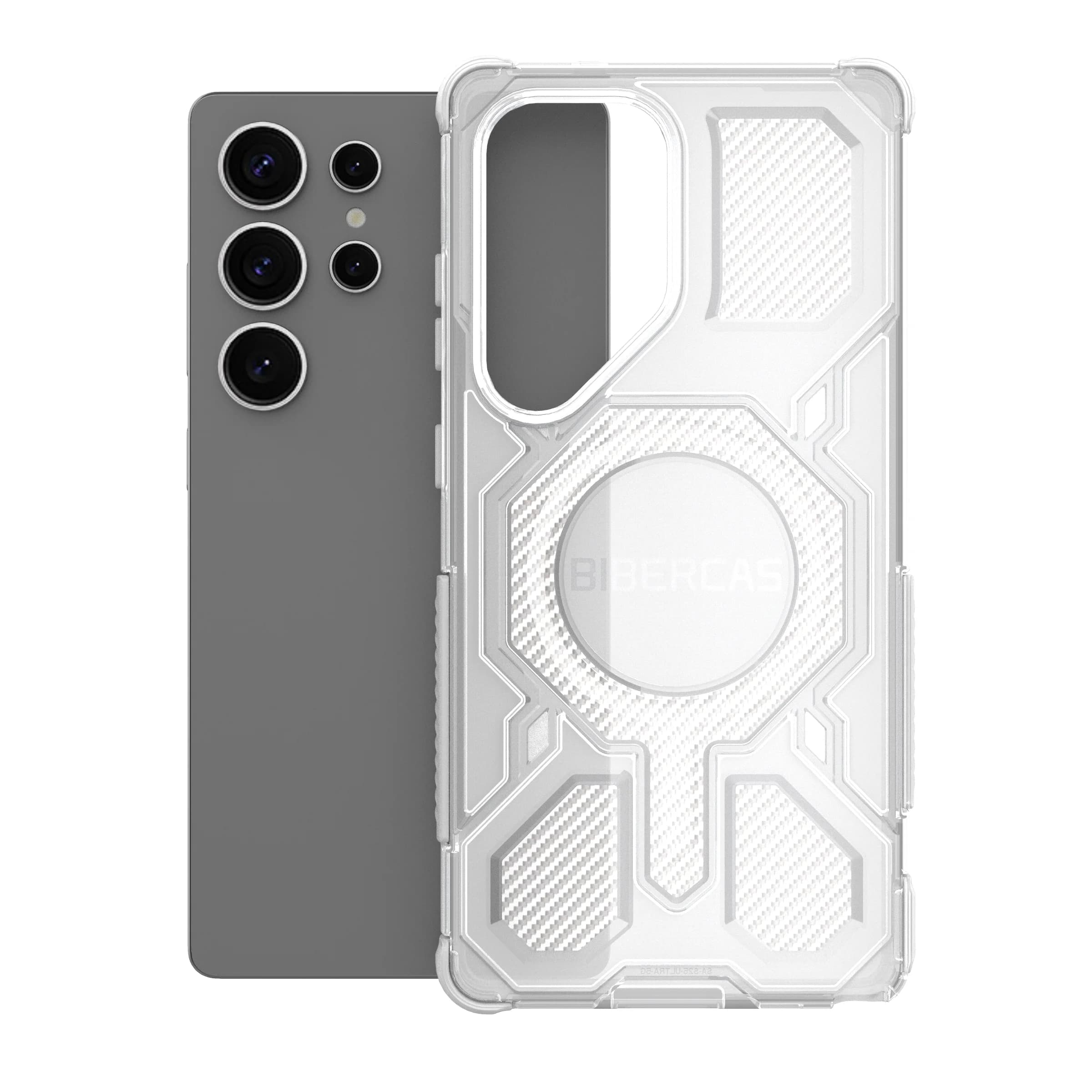 Custodia Protettiva Magnetica Traslucida Smerigliata Anti-Caduta per Samsung Galaxy S25 Ultra S25 Edge S26 Plus Compatibile con MagSafe