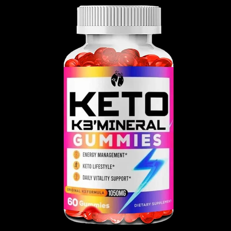 Caramelle gommose minerali Keto K3 - Integratori vitaminici K3, caramelle morbide Keto ACV -60 caramelle gommose