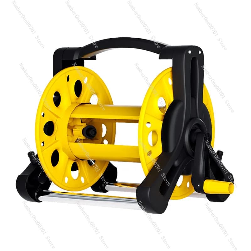 Avvolgitubo Giallo Grande, Avvolgitore per Tubo da Giardino e Idropulitrice per Auto
