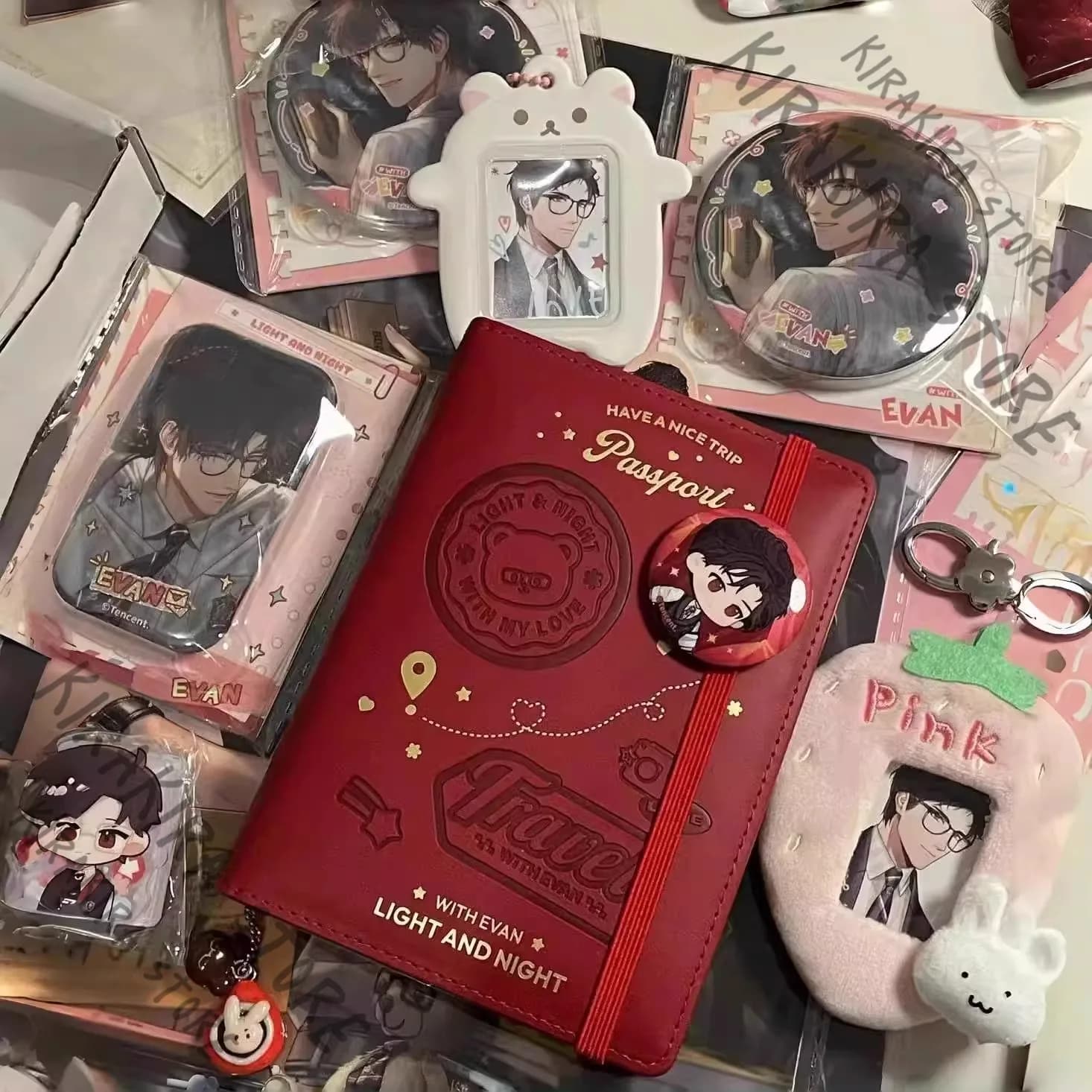 Libro protettivo Light and NightCard Osborn Evan Sariel Custodia per copertina per passaporto Borsa per certificato Charlie Jesse Cosplay