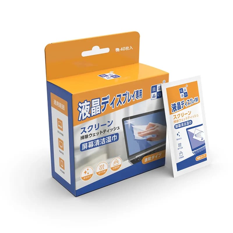 Salviette per la pulizia dello schermo senza alcol, salviette pre-umidificate da 40 pezzi per LCD, laptop, telefono, monitor, TV, obiettivi della fotocamera, schermi senza aloni