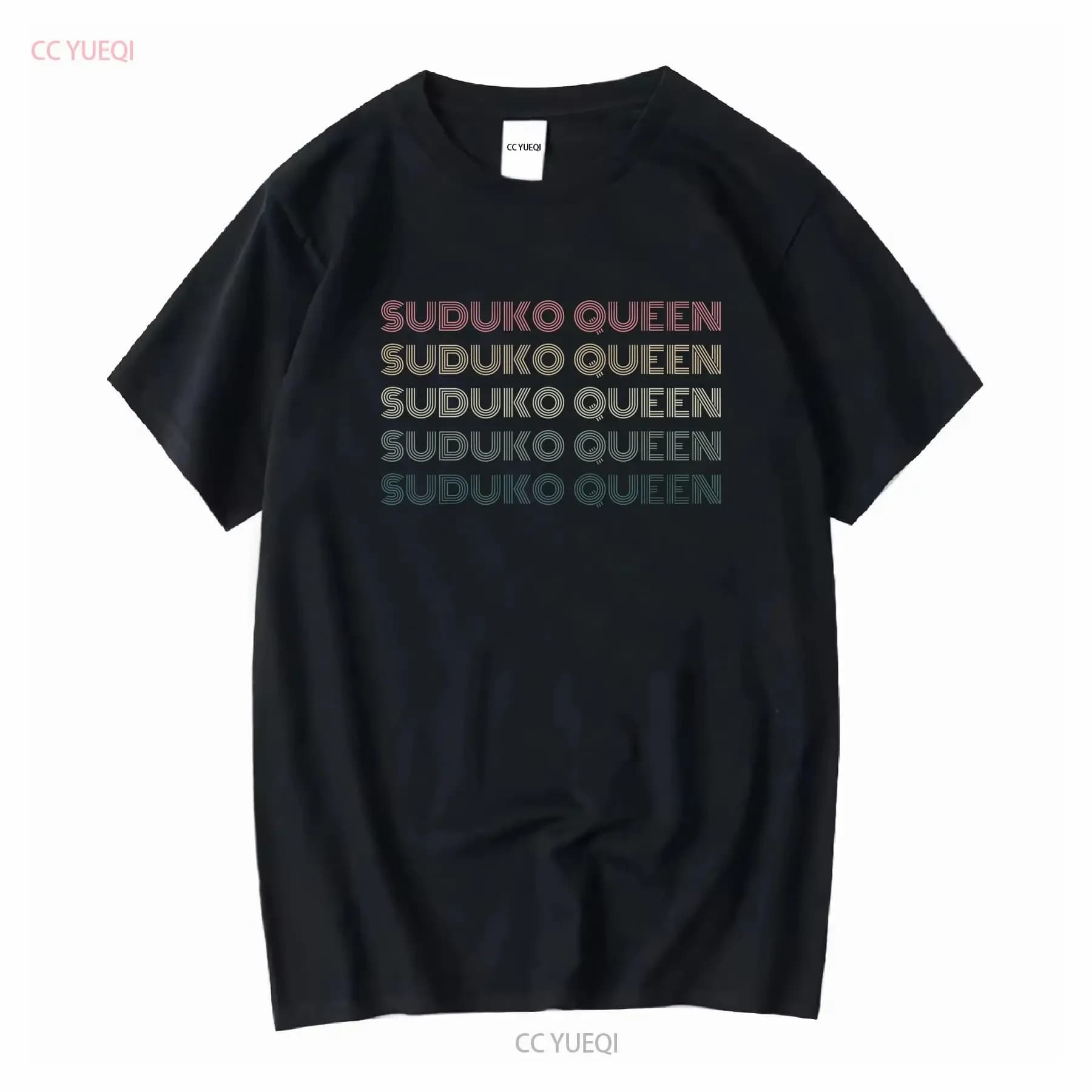 Suduko Queen T Shirt Divertente Puzzle Amante Sudoku Appassionato Mente Gioco Abbigliamento Giocoso Rompicapo Top Per Puzzle vintage