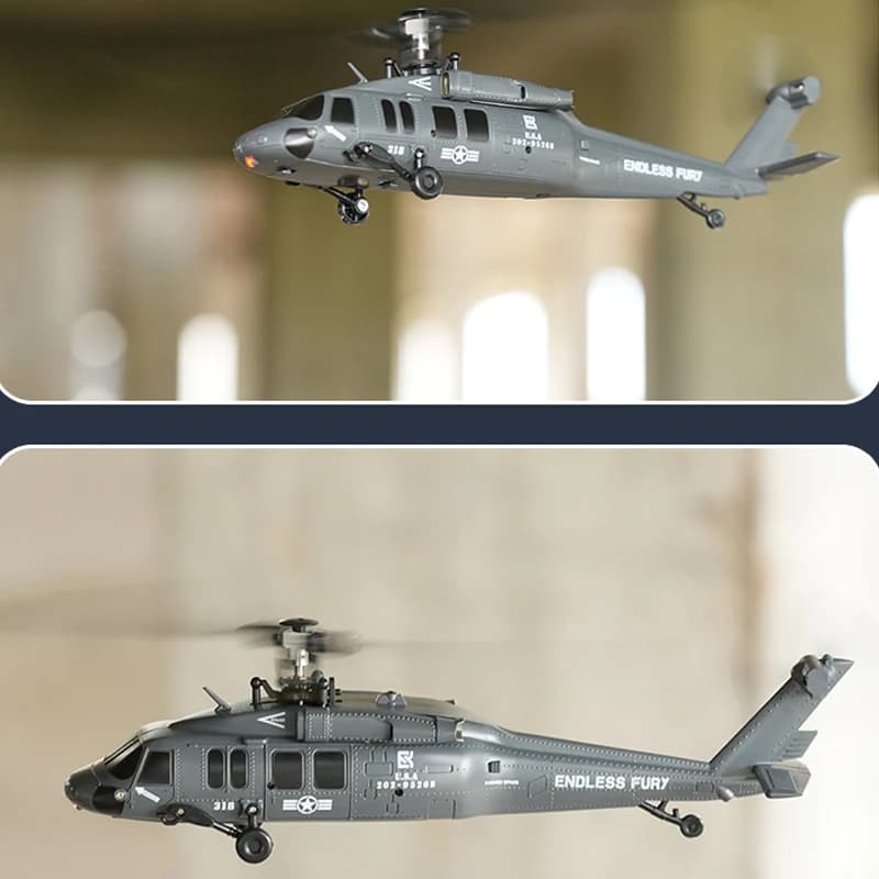 U9901 Brushless RTF RC Elicottero 6CH Giroscopio One Click 3D Flip Flusso Ottico Posizionamento Modello di Elicottero Hobby Giocattolo Per I Ragazzi