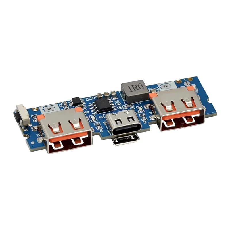 Type-C USB 5V 2.4A Dual USB 18650 Boost Battery Charger Board Mobile Power Bank Accessories For Phone DIY