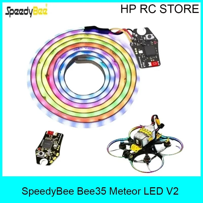 SpeedyBee Bee35 Meteor LED V2 Lighting System, Ultra-Bright Programmable RGB LED Strips for FPV Drones