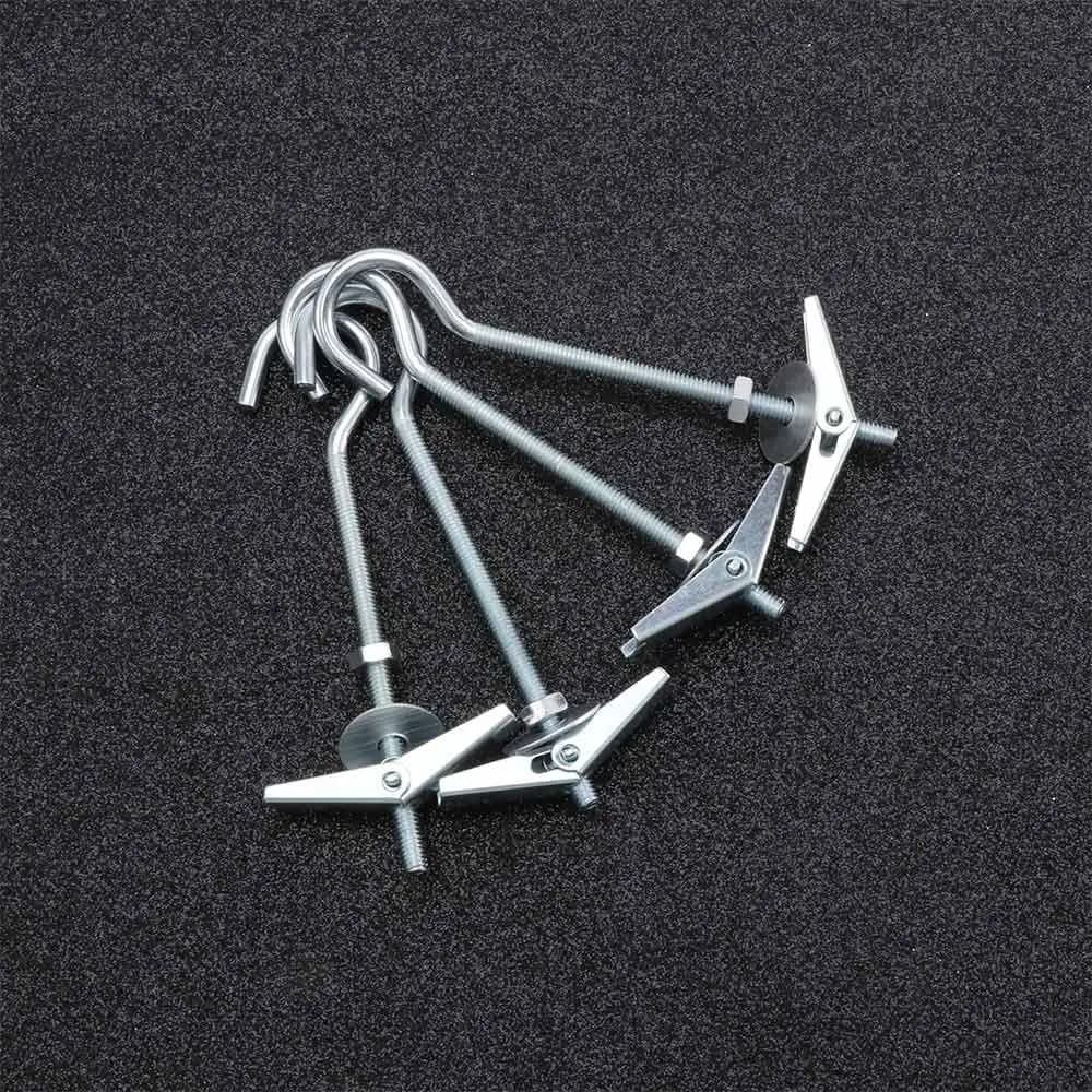 With Springs Carbon Steel Toggle Wings Plasterboard Cavity Ceiling Hook Wall Fixing Wing Bolts Hanger Wall Hooks