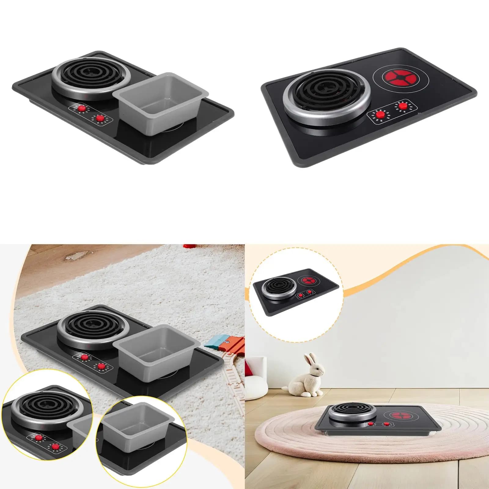 Giocattolo da cucina per bambini, giocattolo per stufa con luci e suoni, pentole realistiche, giochi di finzione, giochi di ruolo per bambini, ragazze e ragazzi