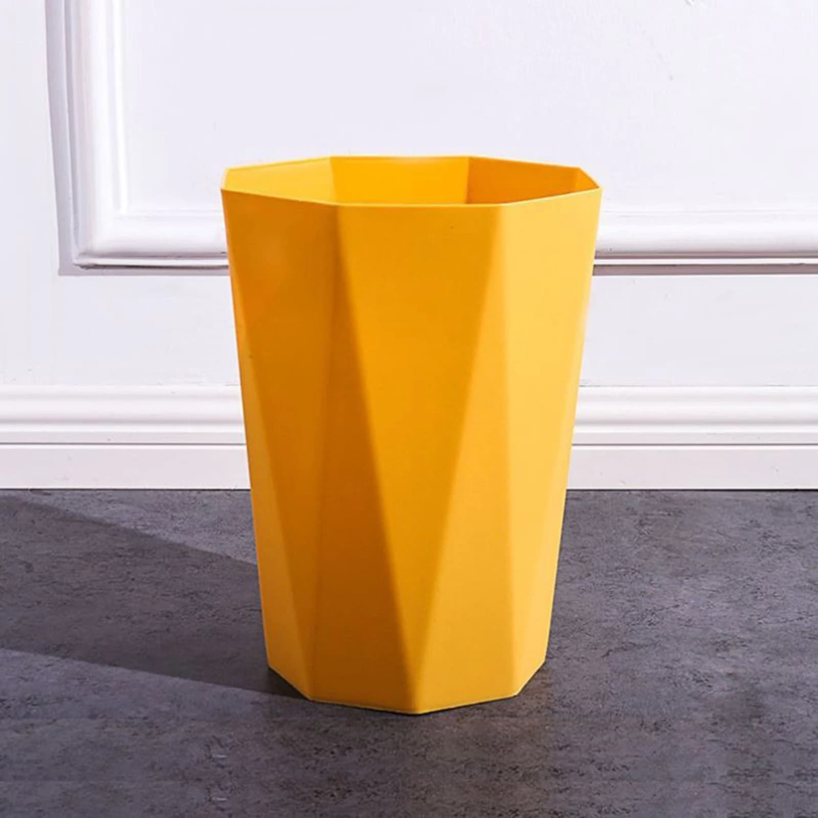 Cestino Portatile Rotondo Senza Coperchio, Semplice Contenitore per Rifiuti per Casa, Cucina, Bagno, Camera da Letto, Ufficio, Soggiorno