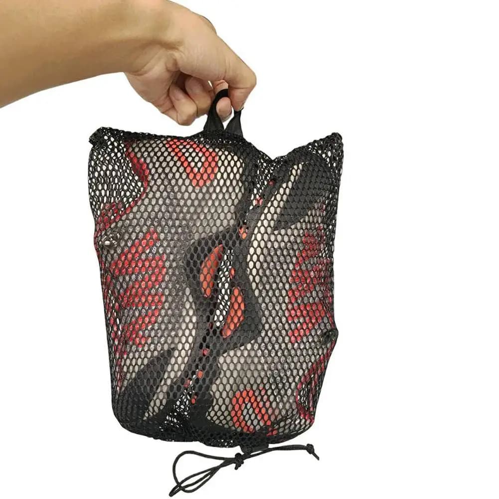 Networked glove bag, mesh transport bag, multi-purpose mesh travel case, ultralight and breathable for swimming, diving and snorkeling