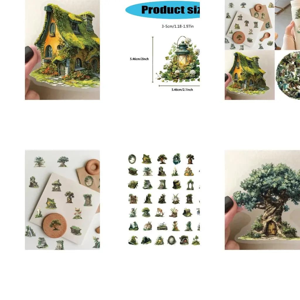 Artistic Decors Sticker Scrapbooking Sticker Decorative Sticker Adhesive Sticker for Luggage Glass Planners Notebook